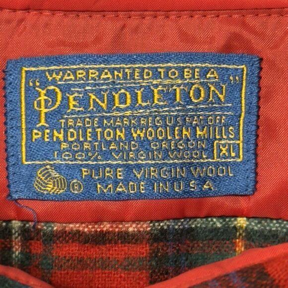 Vtg Pendleton Authentic Boyd Tartan Plaid 100% Wool USA Made Button Down Men XL - Picture 5 of 12